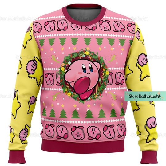 Discover Funny Kirby Ugly Christmas Sweater