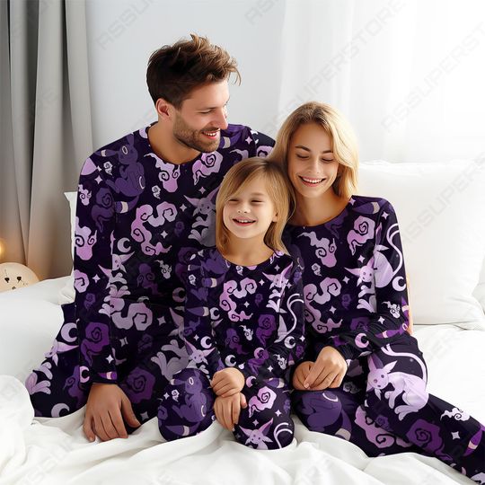 Discover Espeon Umbreon Black Pajamas Charmander Pajamas Set