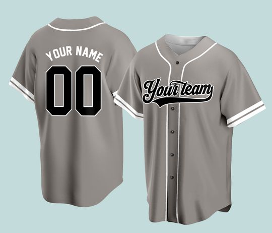 Discover Personalized Name Stripe Line Color Baseball Jersey For Baseball Fans