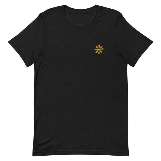 Discover Daisy Flower Unisex T-Shirt, Embroidered Unisex T-Shirt Gift
