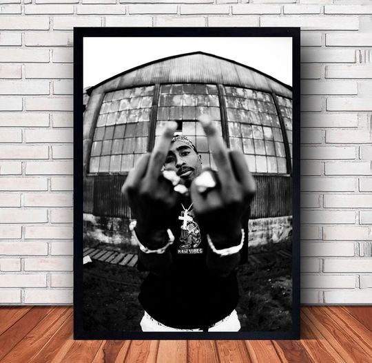 Discover Tupac Shakur 2Pac Poster, Tupac Rapper Home Decor