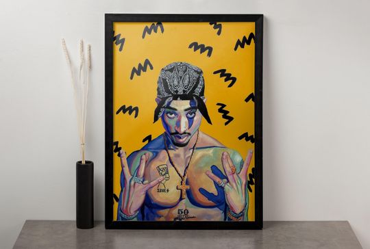 Discover Tupac Shakur 2Pac Poster, Tupac Rapper Home Decor