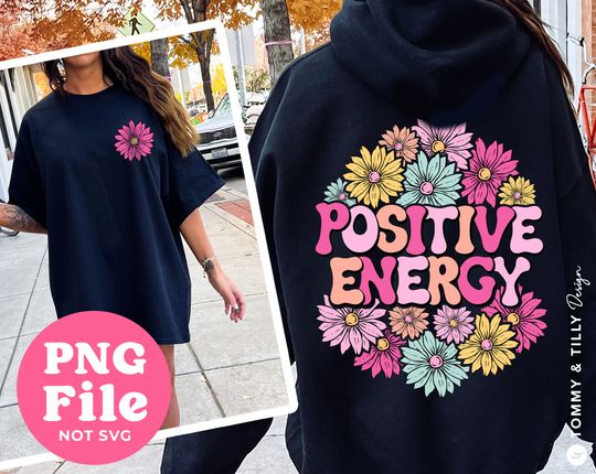 Discover Positive Energy Double Sided T-Shirt