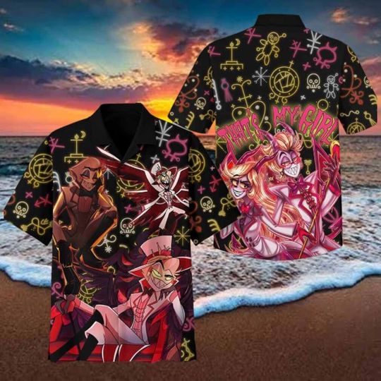 Discover Hazbin Hotel That’s My Girl Hawaiian 3D Shirt