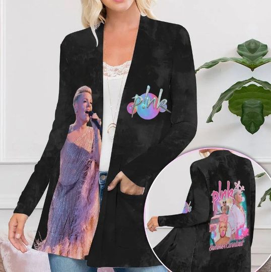 Discover P!nk 3D All Over Printed Womens Patch Pocket Cardigan