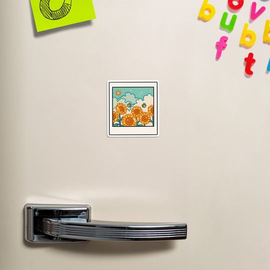 Discover sunflower sky Magnet