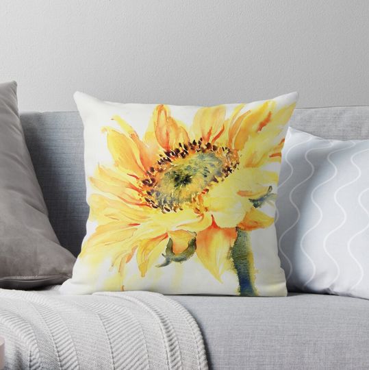 Discover Sun Catcher Flower Throw Pillow