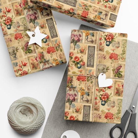 Discover Vintage Roses Antique Victorian Wrapping Paper