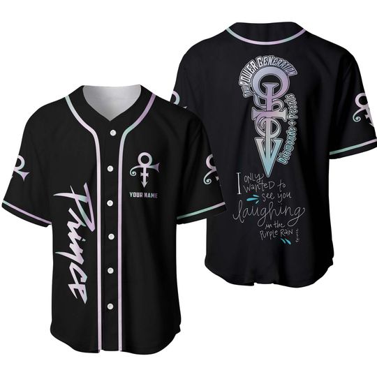 Discover Personalized Pur Rain Music Tour Baseball Jersey