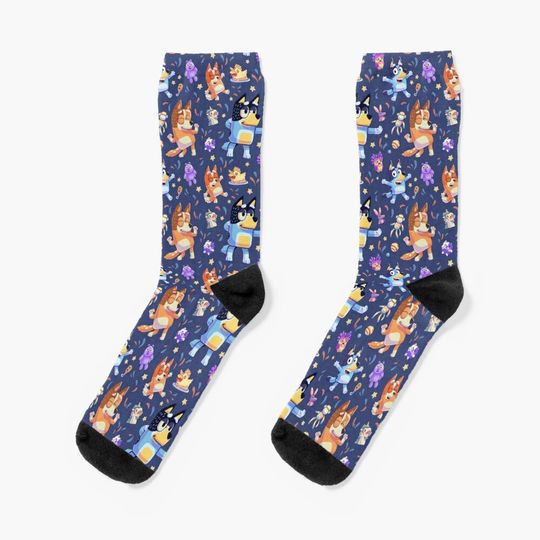 Discover Dance Mode Bingo Bandit Chilli Heeler Socks