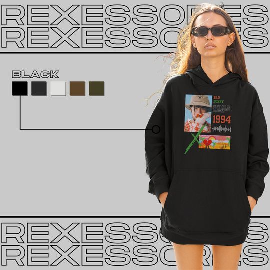 Discover Vintage Bad Bunny Hoodie, Mother's Day Gift for Women and Men