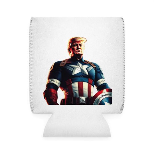 Discover Captain Trump Can Coozie Sleeve 2-sided