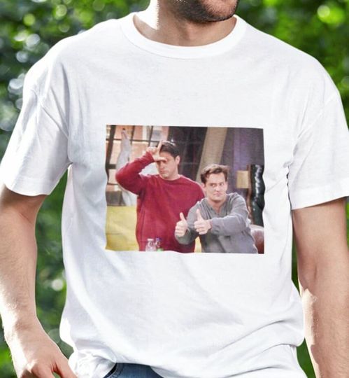 Discover Friends TV Sitcom Shirts, 90s Movie Chandler Bing and Joey Tribbiani