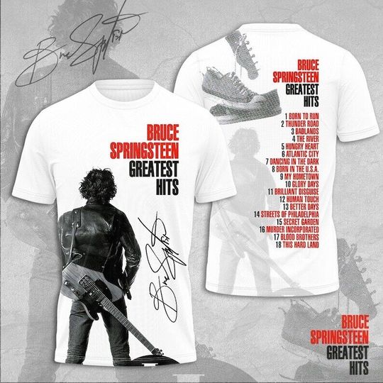 Discover Bruce Springsteen 3D T-Shirt, E Street Band 2024 Shirt
