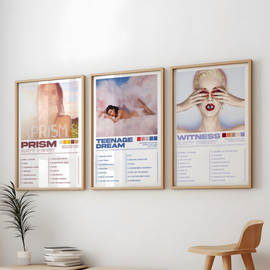 Discover Katy Perry Posters 3 Pack Premium Matte Vertical Posters