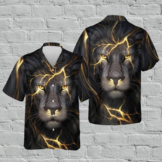 Discover Lion Face Hawaiian Shirt