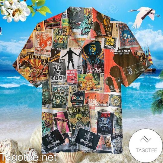 Discover Classic Rock Band Hawaiian Shirt, Gift For Hot Summer 2024