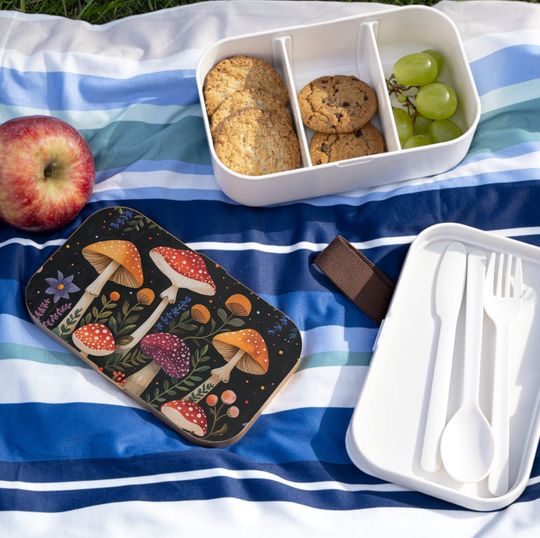 Discover Bento Lunch Box wild mushroom Scandinavian design lunch box