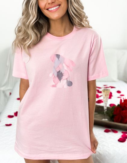 Discover Cute Feather Printed Bunny T-Shirt