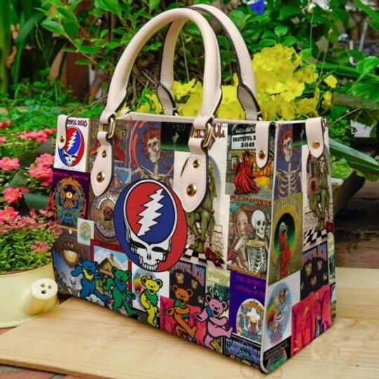 Discover Dead of the grateful Handbag, Dead of the grateful bag, Band Leather HandBag