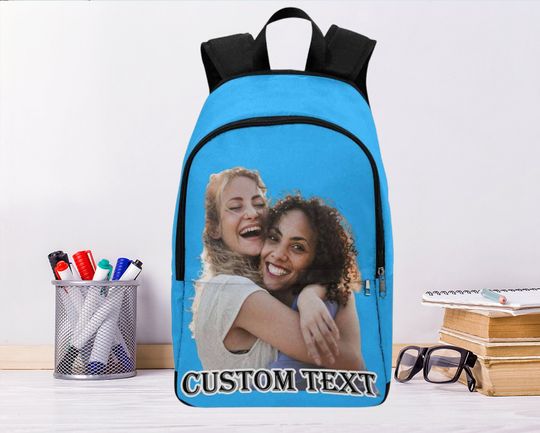 Discover Personalized Photo Backpack, Custom Name Backpack, Custom Travel Backpack
