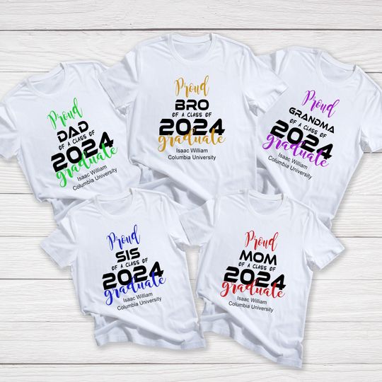 Discover Personalized Graduation 2024 Shirt, Custom Name Graduation Shirt, Custom Name Shirt