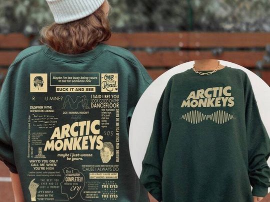Discover Vintage Arctic Monkeys Double Side Sweatshirt