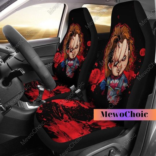 Discover Chucky Car Seat Covers, Halloween Auto Seat Covers
