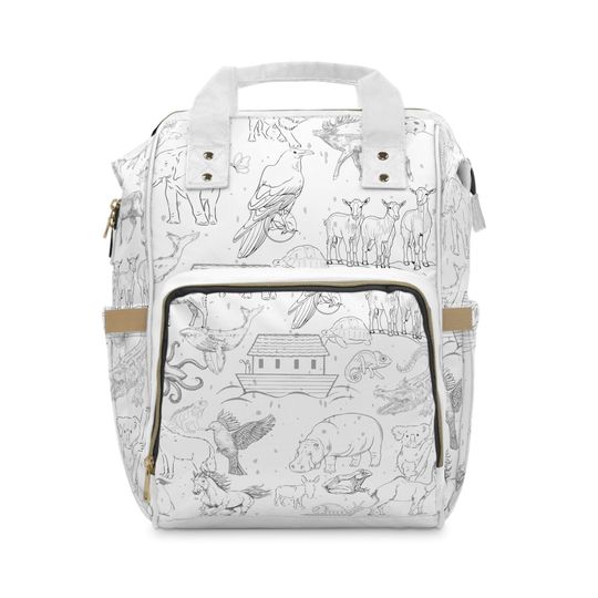 Discover Noah's Ark Christian Themed Diaper Bag