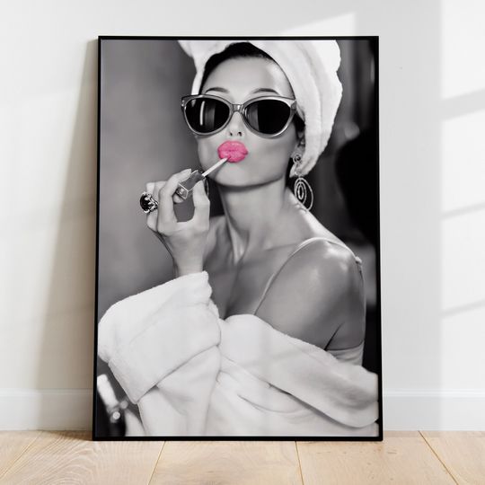 Discover Audrey Hepburn Art Poster