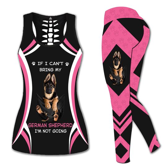 Discover German Shepherd Hollow Tank Top Legging Sets