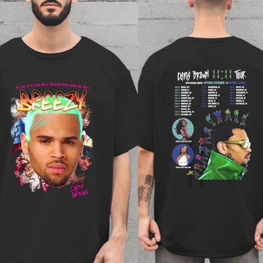 Discover Chris Brown 11:11 Tour 2024 Shirt