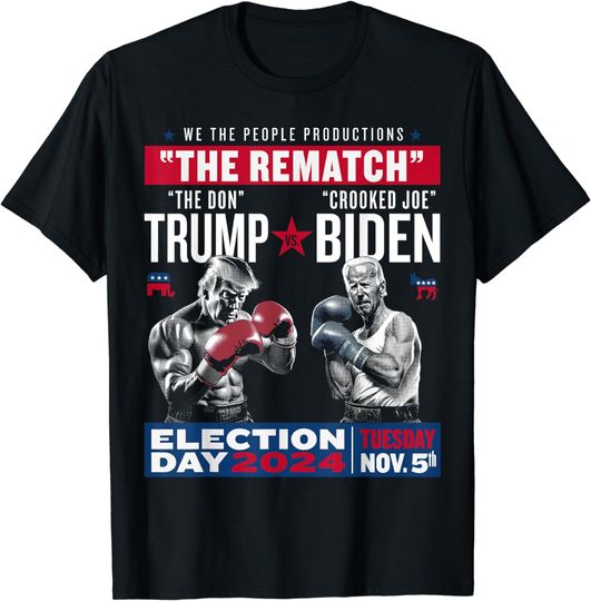 Discover The Rematch The Don And Crooked Joe, Pro Trump 2024 T-Shirt