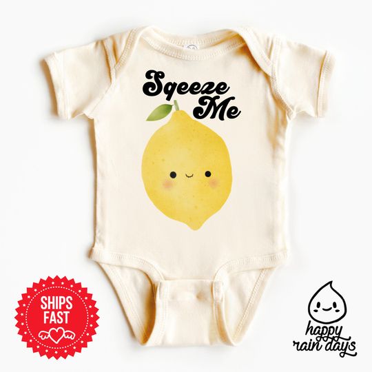 Discover Lemon baby onesie - squeeze me baby onesie