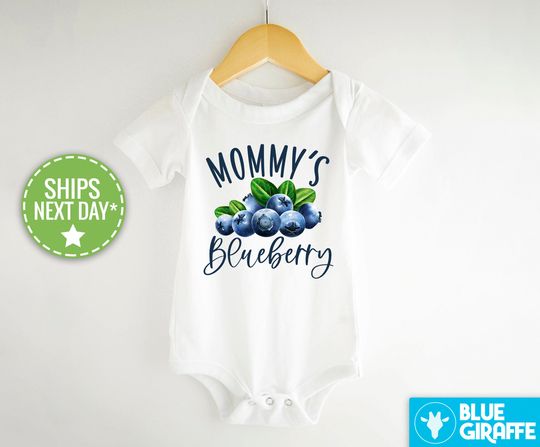 Discover Mommy's Blueberry Onesie, Baby Clothes, Baby Girl Onesie