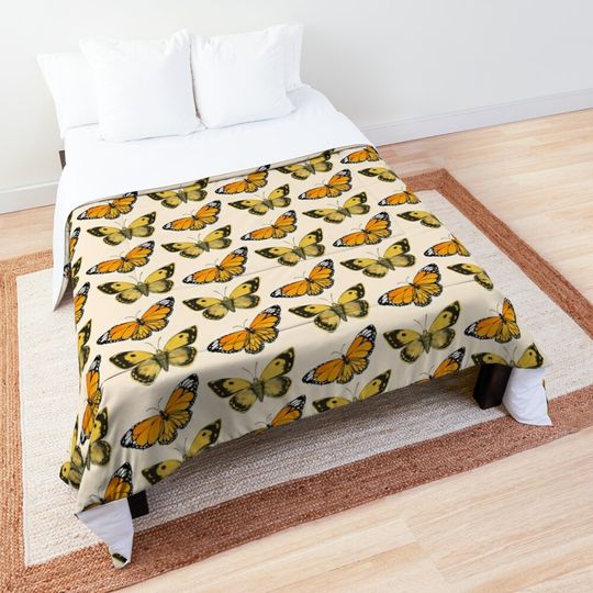 Discover Watercolor Vibrant Butterfly Pattern Quilt