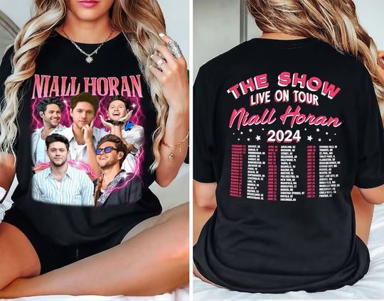 Discover Vintage Niall Horan Shirt, Niall Horan 2024 Tour Shirt, The Show Live On Tour Gift