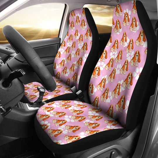 Discover Basset Hound Lover Car Seat Cover