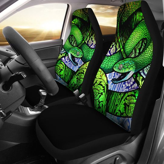 Discover Car seat cover - Green Snake