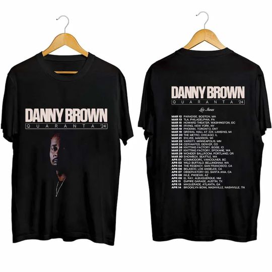 Discover Danny Brown 2024 Tour T-Shirt, Concert Fan Apparel