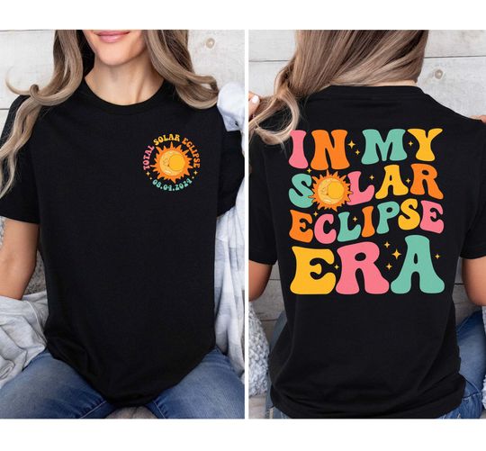 Discover Total Solar Eclipse Shirt, In My Solar Eclipse Era Shirt, April 8 2024