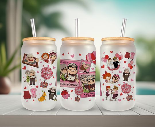 Discover Carl and Ellie Up Frosted Tumblers