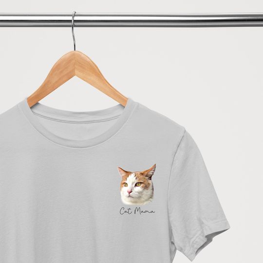 Discover Custom Cat Mama Shirt - Personalized Cat Mom Shirt