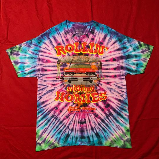 Discover Cheech and Chong Rollin with my Homies - Tie Dye Shirt