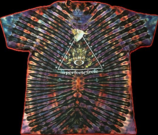 Discover A Perfect Circle - Reverse Tie Dye Graphic Shirt