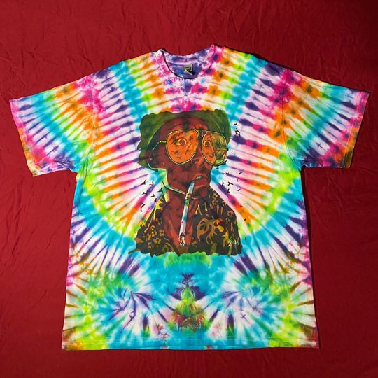 Discover Bat Country - Fear and Loathing in Las Vegas Tie Dye Graphic Shirt