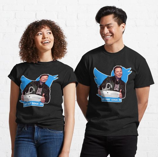 Discover Cartoon Meme Musky Twitt Classic T-Shirt