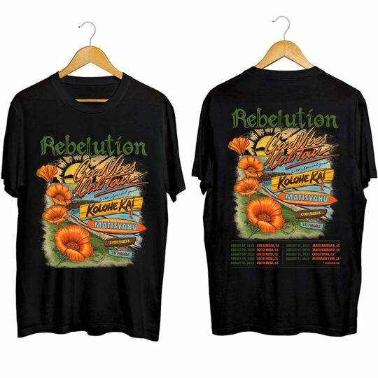 Discover Rebelution 2024 Concert Shirt, Rebelution Good V Cali 2024 Tour Shirt