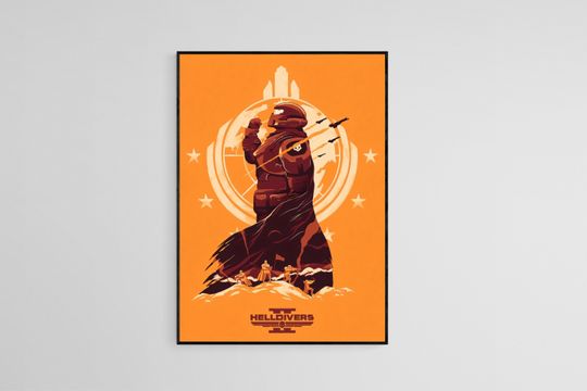Discover Helldivers Print, Video Game Art, Gaming Poster