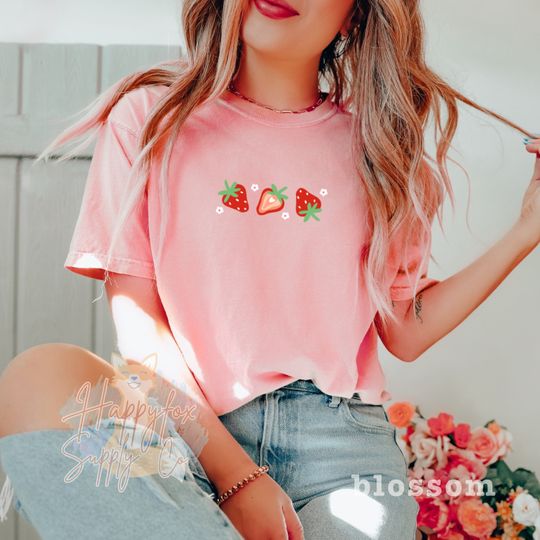 Discover Strawberry Coquette Boho Kawaii  T-Shirt